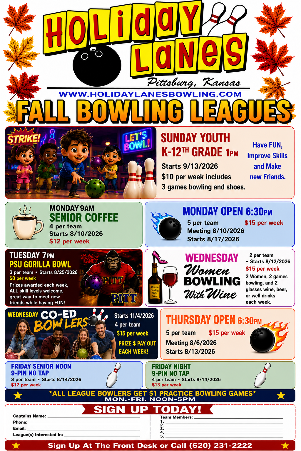Fall Schedule